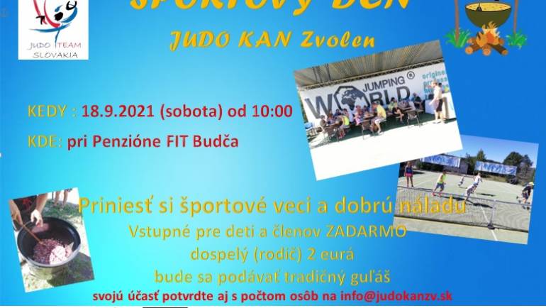 Športový deň 18.9.2021   JUDO KAN Zvolen